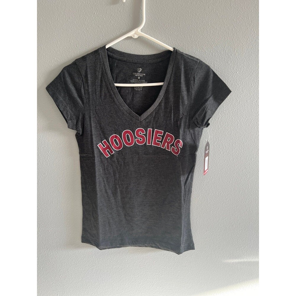 WOMENS V-NECK INDIANA HOOSIERS T SHIRT SIZE SMALL